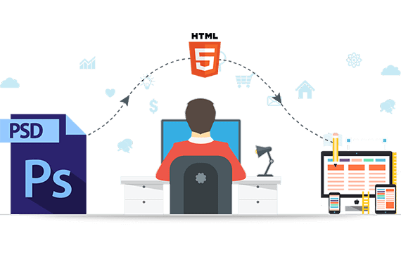 Quality Services for PSD to HTML Conversion Quality Services for PSD to HTML Conversion | e-SoftCube Technology