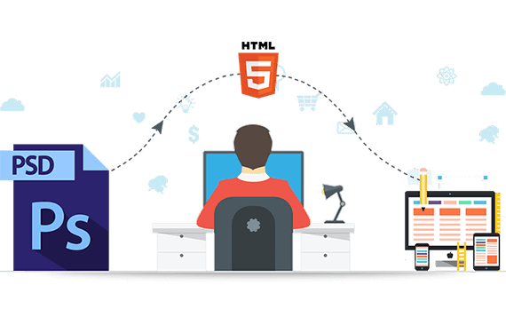 Quality Services for PSD to HTML Conversion | e-SoftCube Technology